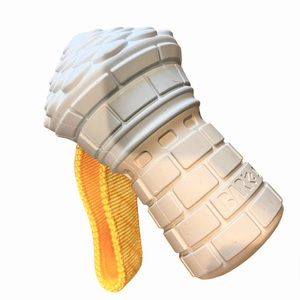 Barkbox Super chewer Rapunzel’s Tower tug toy, Large, rubber &nylon, bacon
